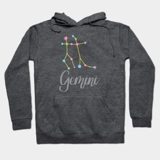 Gemini Zodiac Constellation in Pastels Hoodie